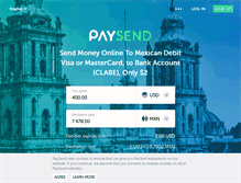 Tablet Screenshot of paysend.com